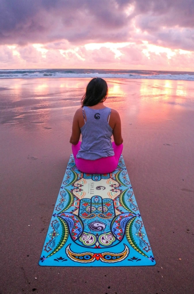 Sahaja Yoga Mats: Printed Yoga mats made from Natural Tree Rubber